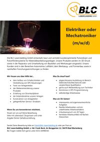 Elektriker/Mechatroniker (m/w/d) in Festanstellung